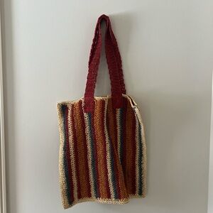 Striped Multicolor Tote Bag